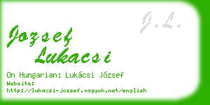 jozsef lukacsi business card